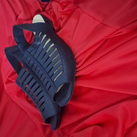 Blue Marbella brand open toed heels - Picture 1 of 6